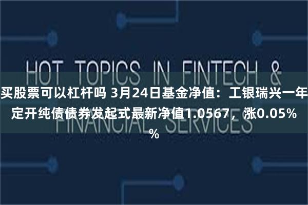 买股票可以杠杆吗 3月24日基金净值：工银瑞兴一年定开纯债债券发起式最新净值1.0567，涨0.05%