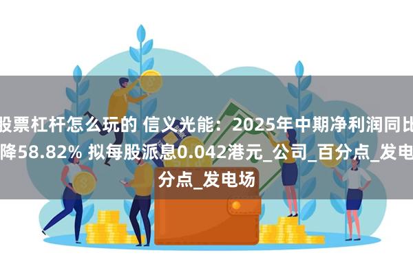 股票杠杆怎么玩的 信义光能：2025年中期净利润同比下降58.82% 拟每股派息0.042港元_公司_百分点_发电场